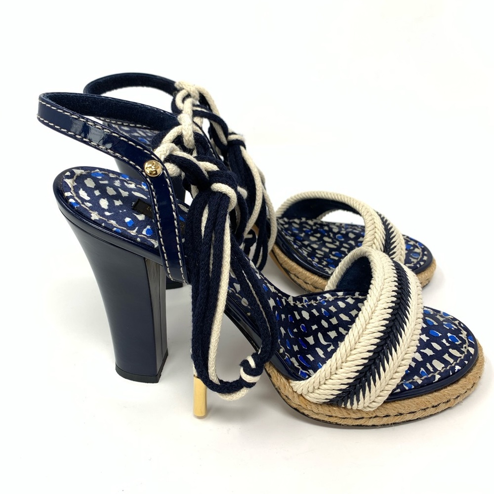 Louis Vuitton Chevron Sandal Heels - Picture 4 of 16